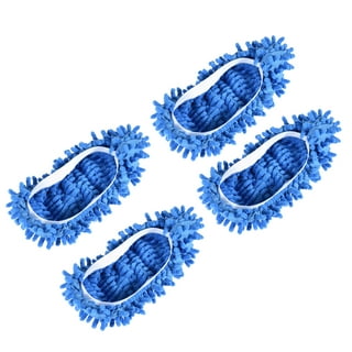 Yirtree 1 Pair Microfiber Mop Slippers Shoes Cover Soft Washable