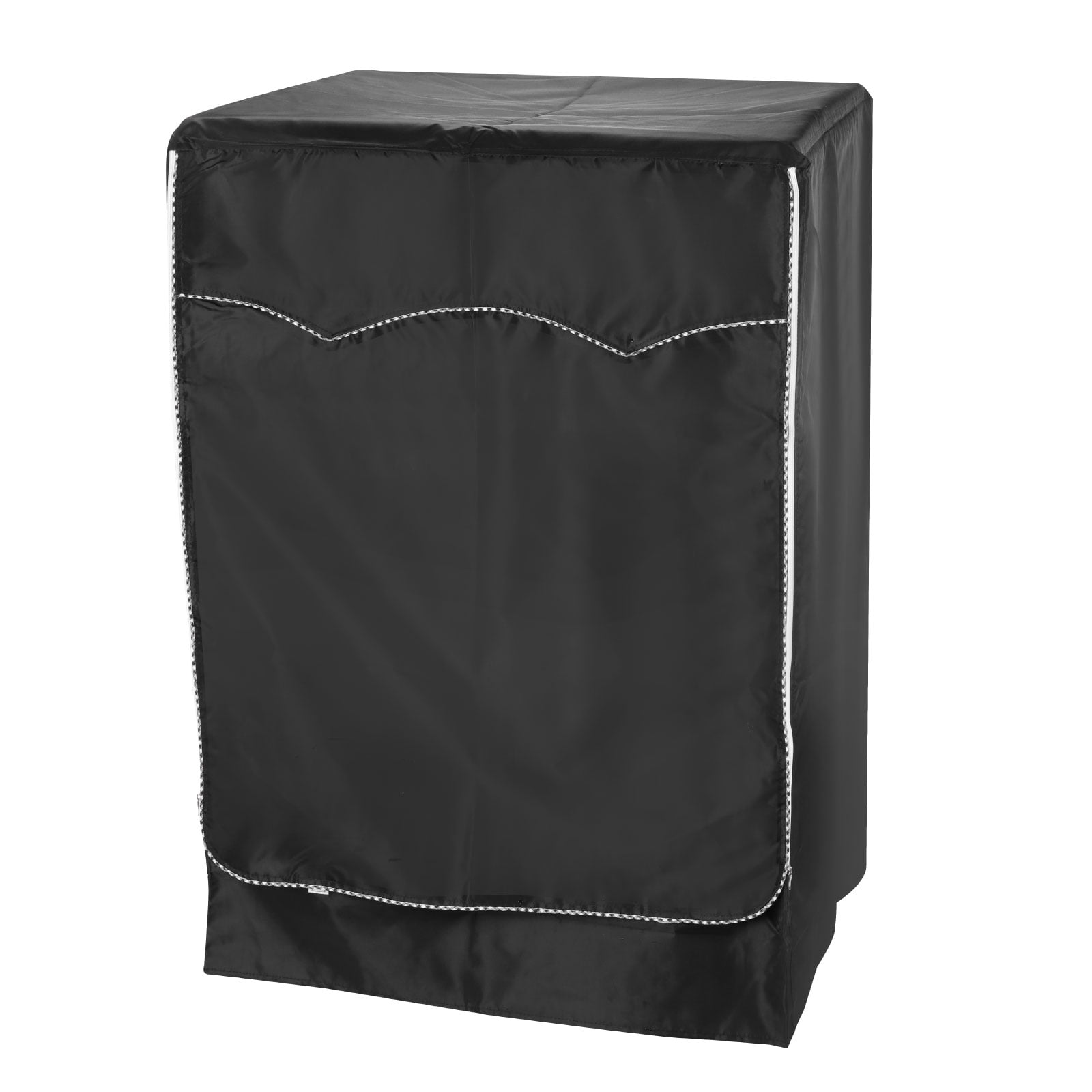 Uxcell Washer Cover Dustproof, Front Load Washing Machine Cover, 24Wx25Dx33H Inch Black Waterproof Cover for Washer