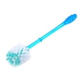 thumbnail image 1 of Uxcell Washroom Plastic Grip Round Shape Bristle Head Toilet Cleaning Brush Blue, 1 of 4