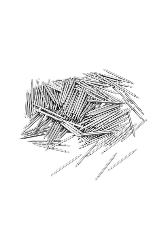 Watch Band Link Pin 1.5mm Dia Stainless Steel Double Flanged End Spring Bar Pins for 22mm Watch Strap 200 Pack
