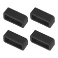 thumbnail image 1 of Uxcell Watch Band Strap Loops Silicone Watch Holder Keeper for 16mm Width Watch Band, Black 4 Pack, 1 of 5