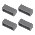 thumbnail image 1 of Uxcell Watch Band Strap Loops Silicone Watch Holder Keeper for 18mm Width Watch Band, Deep Gray 4 Pack, 1 of 5