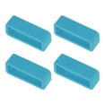 thumbnail image 1 of Uxcell Watch Band Strap Loops Silicone Watch Holder Keeper for 20mm Width Watch Band, Turquoise Blue 4 Pack, 1 of 5