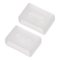 thumbnail image 1 of Uxcell Watch Band Strap Loops Silicone for 16mm Width Watch Band, Translucent 2 Pack, 1 of 5