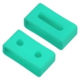 thumbnail image 1 of Uxcell Watch Band Strap Loops Silicone for 22mm Width Watch Band, Cyan 2 Pack, 1 of 5