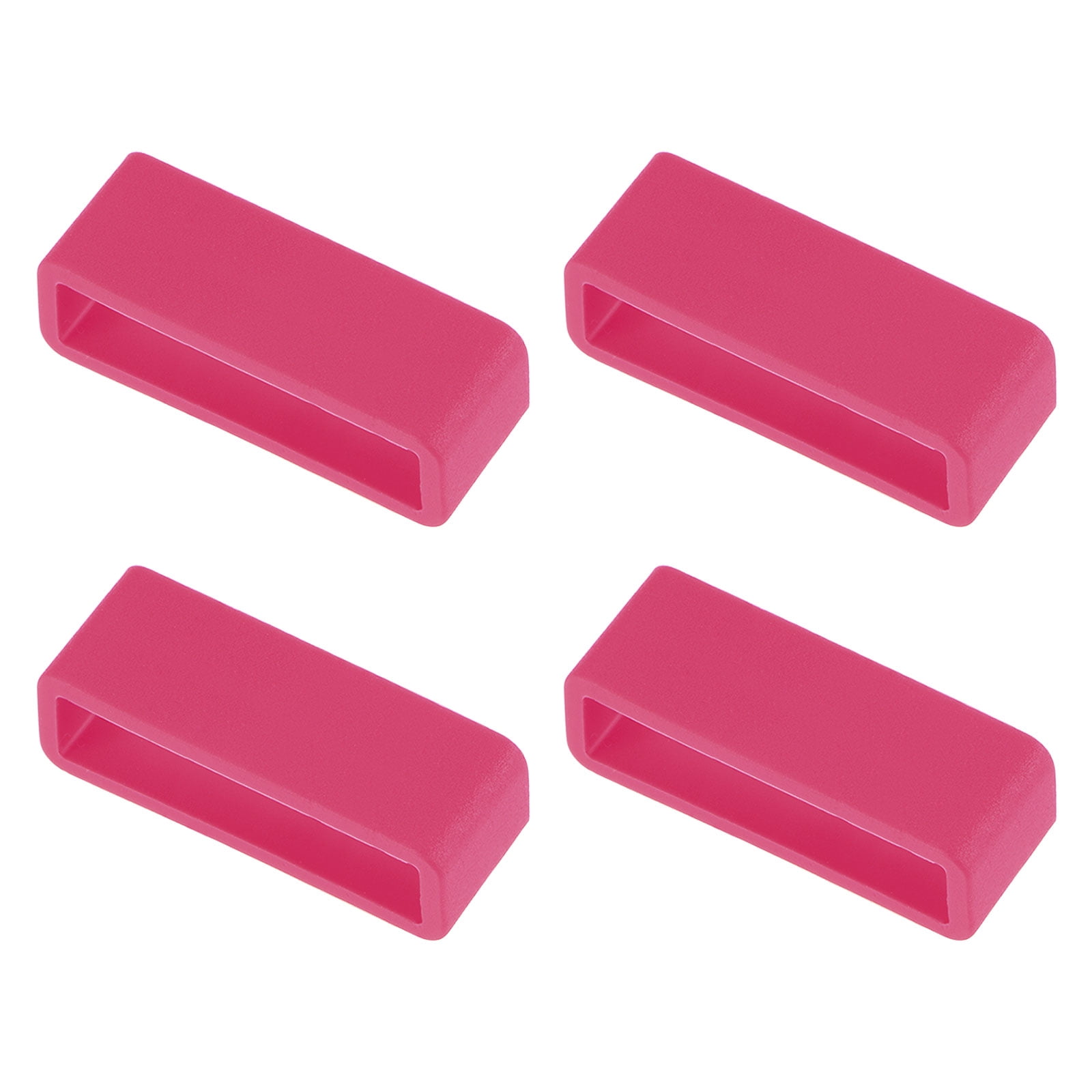 Uxcell Watch Band Strap Loops Silicone for 28mm Width Watch Band, Rose ...