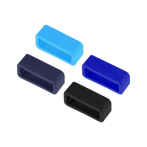 Uxcell Watch Band Strap, Rubber Watch Keeper for 16mm Width Watch Band 4 Color 8 Pack