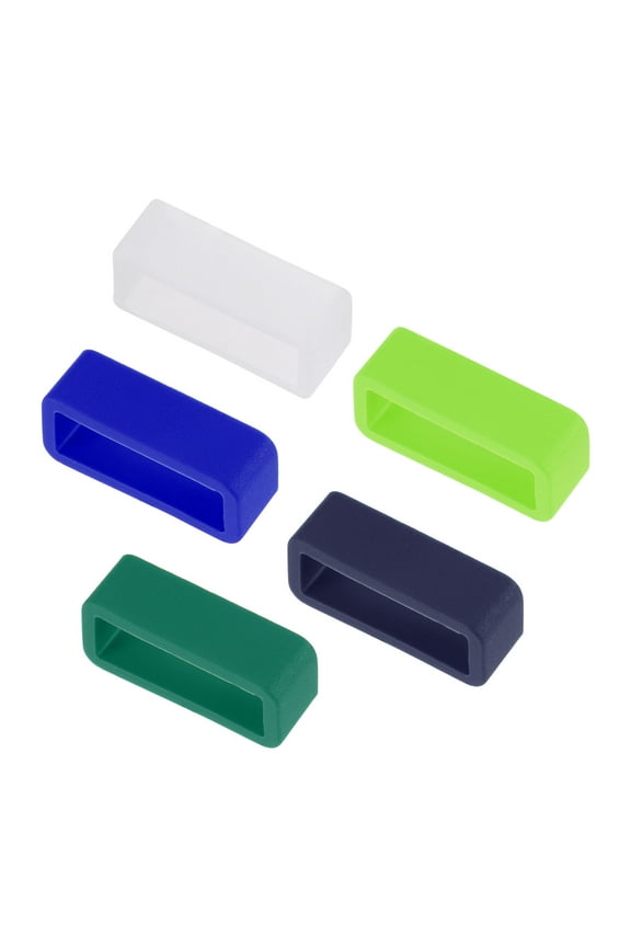 Watch Band Strap, Rubber Watch Loop for 18mm Width Watch Band 5 Color 10 Pack