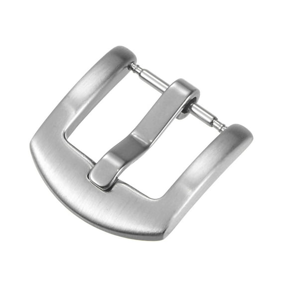 Uxcell Watch Brushed Stainless Steel Arc Side Type Buckle, for 14mm Width Watch Bands
