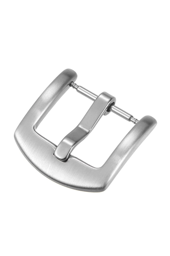 Watch Brushed Stainless Steel Arc Side Type Buckle, for 16mm Width Watch Bands