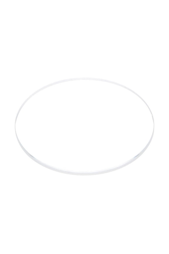 Watch Crystal Lens Glass Thick Round Flat High Transmittance Watch Glass Replacement Part 39mmx1.5mm