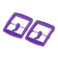 thumbnail image 1 of Uxcell Watch Strap Clasp Replacement Plastic Buckle for 20mm Width Watch Bands Purple 2 Pack, 1 of 5