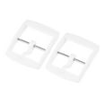 thumbnail image 1 of Uxcell Watch Strap Clasp Replacement Plastic Buckle for 20mm Width Watch Bands White 2 Pack, 1 of 5