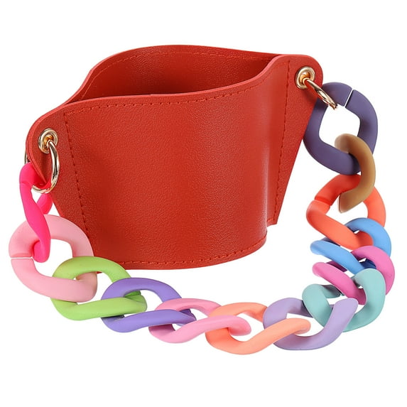 Uxcell Water Bottle Carrier Holder with Multicolor Strap, Cup Holder, Red