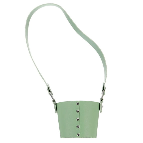 Uxcell Water Bottle Carrier Holder with Strap, 67x66mm Cup Holder with Strap Water Bottle Drinks Bags, Green