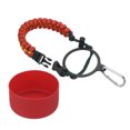 thumbnail image 1 of Uxcell Water Bottle Holder, Paracord Handle Lanyard Strap Carrier Red, 1 of 6