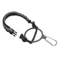 thumbnail image 1 of Uxcell Water Bottle Holder, Paracord Handle Strap Carrier Gray, Black, 1 of 6
