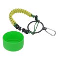 thumbnail image 1 of Uxcell Water Bottle Holder, Paracord Handle Strap Carrier Light Green, 1 of 6