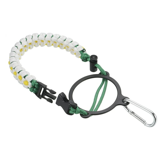 Uxcell Water Bottle Holder, Paracord Handle Strap Carrier White