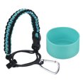 thumbnail image 1 of Uxcell Water Bottle Holder, Paracord Handle for 32oz to 40oz Bottles, Green Camo, Black, 1 of 5