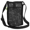 thumbnail image 1 of Uxcell Water Bottle Holder with Adjustable Shoulder Strap Mesh Water Bottle Carrier, Black, 1 of 6