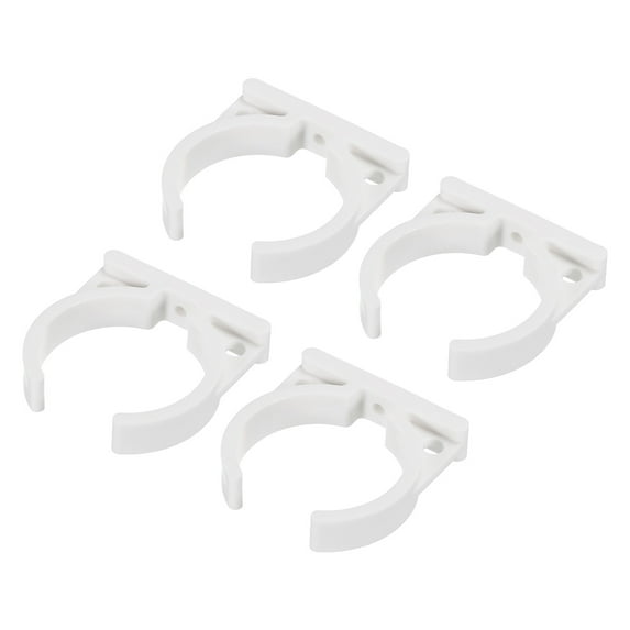 Uxcell Water Filter Clip 46x57mm Double Water Purifier Filter Clip Clamp White 4 Pack