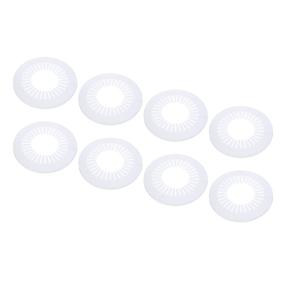 Uxcell Water Pipe Cover Decoration Fit 2.95"-4.53"(75-115mm), Flange Water Pipe PP Plastic Escutcheon Plate Collar White 8 Pcs