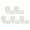 thumbnail image 1 of Uxcell Water Purifier Elbow Quick Connector 1/8" NPT Male x 1/4" OD Tube, White 5 Pcs, 1 of 7