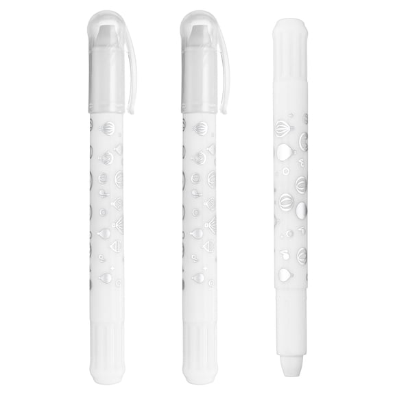 Uxcell Watercolor Gel Crayon, 3Pcs Washable Twist Crayons for Coloring Drawing Painting, White