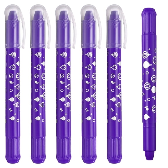 Uxcell Watercolor Gel Crayon for Coloring, Drawing, Painting, 6Pcs, Dark Purple