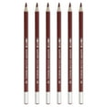 thumbnail image 1 of Uxcell Watercolor Pencil for Blending, Coloring, Sketch Drawing, Painting, 6Pcs, Brown, 1 of 6