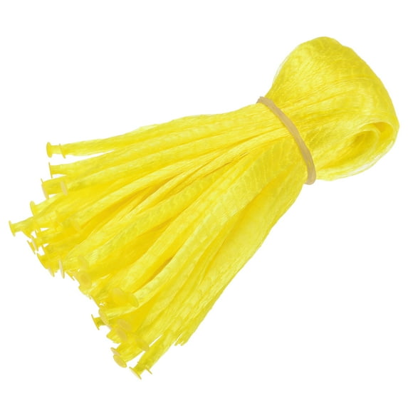 Watermelon Nets Hanging Melon Hammocks W Loop-Style Closures Reusable Fruit Net Bag for Garden, Yellow 11.81 Inch