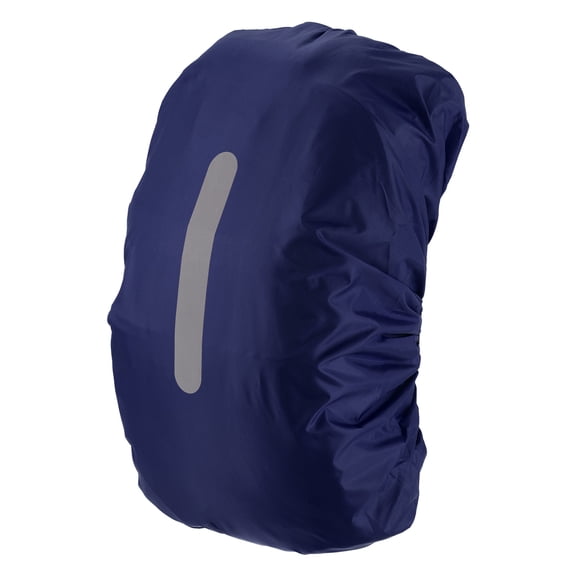 Uxcell Waterproof Backpack Rain Cover, 40L-50L Backpack Cover, Bag Rain Cover with Reflective Strap [Old Blue]