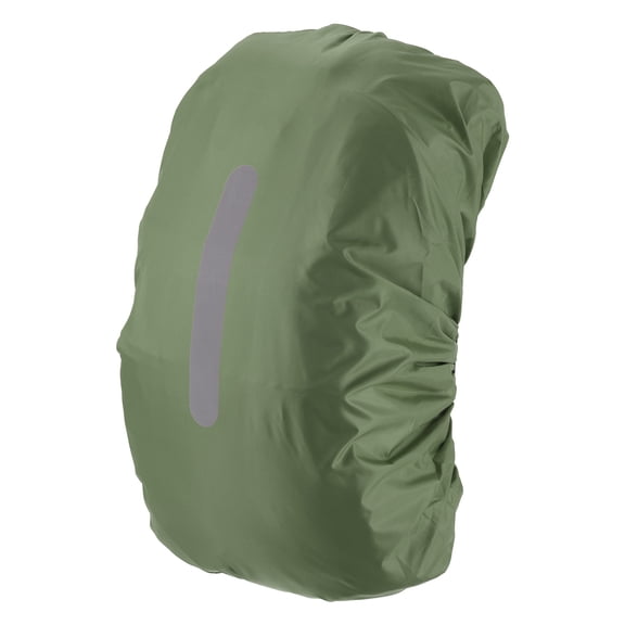 Uxcell Waterproof Backpack Rain Cover, 65L-75L Backpack Cover, Bag Rain Cover with Reflective Strap [Army Green]