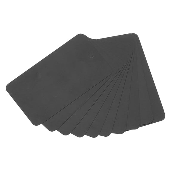 Uxcell Waterproof Blank Shipping Tags, Plastic Price Hang Labels for Luggage and Clothing Marking Black 3" x 1.6"