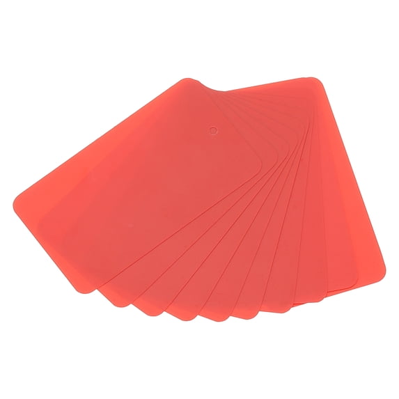 Uxcell Waterproof Blank Shipping Tags, Plastic Price Hang Labels for Luggage and Clothing Marking Red 3.5" x 2"