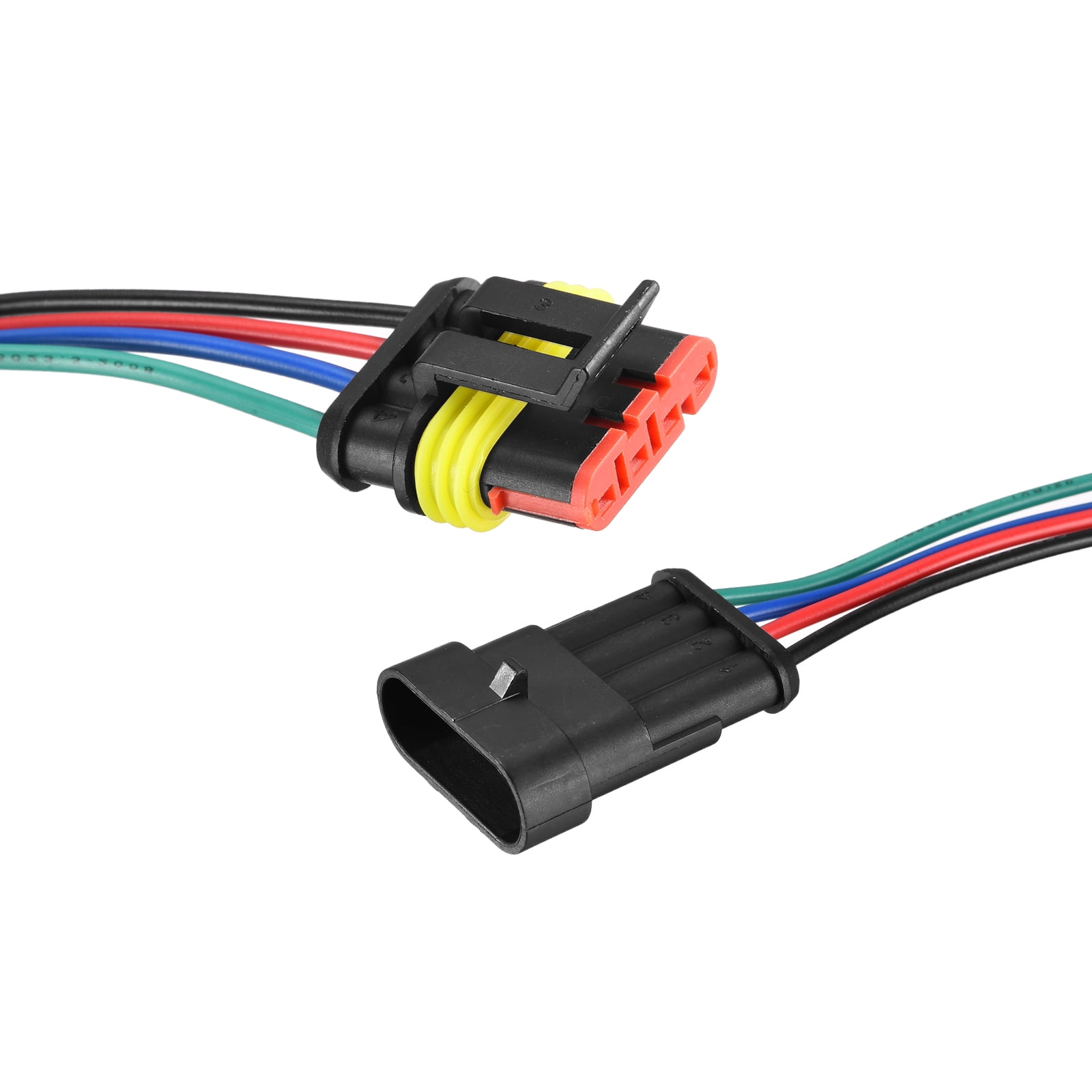 Uxcell Waterproof Connector Electrical Quick Connect 4 Pin Male Female