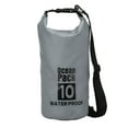 thumbnail image 1 of Uxcell Waterproof Dry Bag, Water Proof Bags with Whistle Gray 10L, 1 of 7