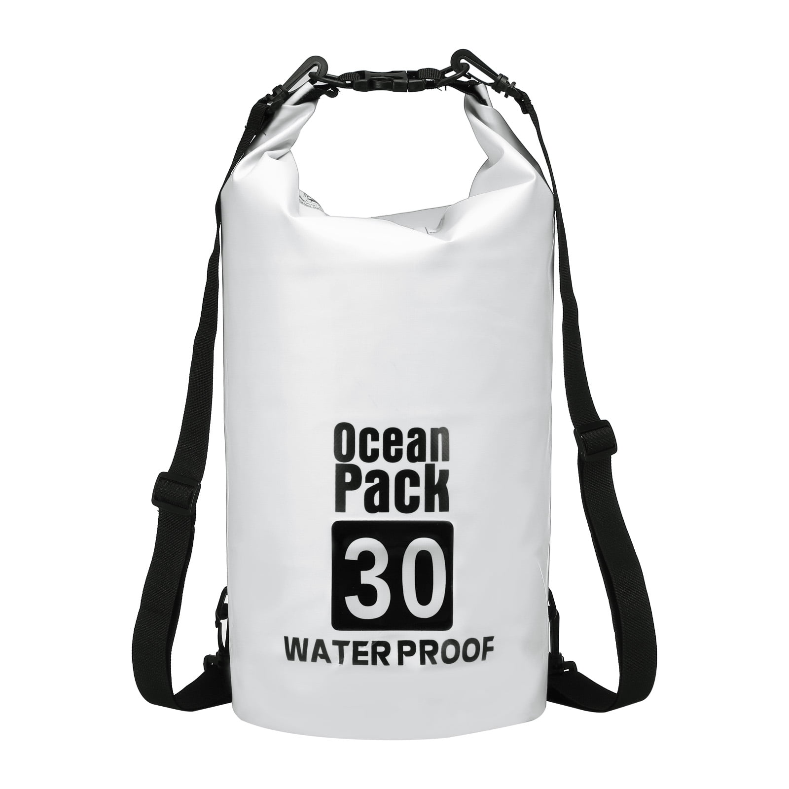 Uxcell Waterproof Dry Bag, Waterproof Bags with Whistle White 30L