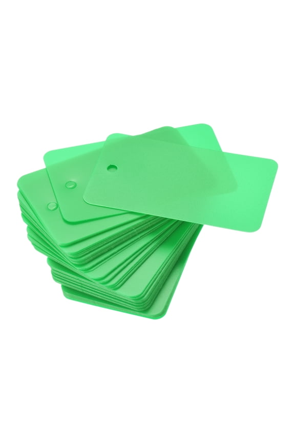 Waterproof Eyelet Hole Plastic Shipping Tags,Outdoor Tags,30x50mm Green 100pack