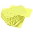 thumbnail image 1 of Uxcell Waterproof Eyelet Hole Plastic Shipping Tags,Outdoor Tags,30x50mm Yellow 100pack, 1 of 5