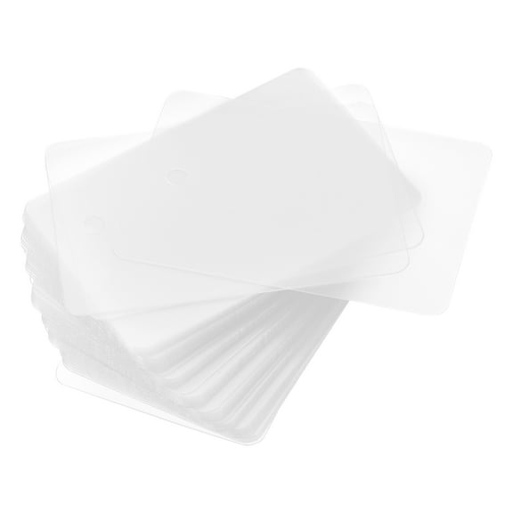 Uxcell Waterproof Eyelet Hole Plastic Shipping Tags,Outdoor Tags,40x60mm Clear 100pack