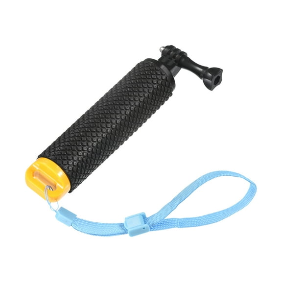 Uxcell Waterproof Floating Hand Grip Selfie Stick Handle with Adjustable Wrist Strap, Yellow & Black