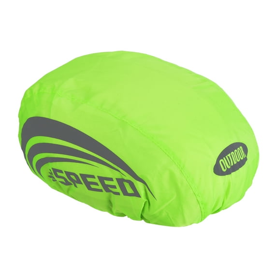 Uxcell Waterproof Helmet Cover Bike Helmet Rain Cover Ride Gear with Reflective Strip Green