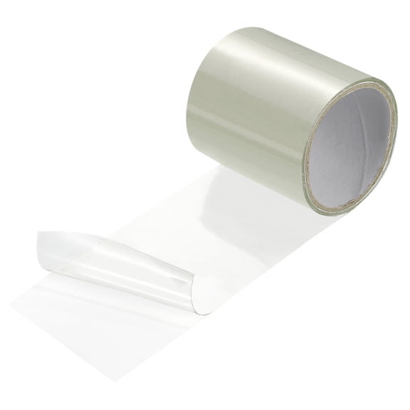 Uxcell Polyvinyl Chloride Waterproof Patch Seal Tape 4 in x 5 Ft Leak Proof Repair Sealing Tapes Transparent