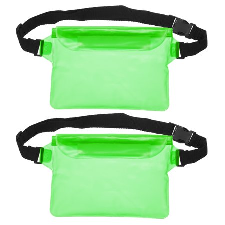 Uxcell Waterproof Pouch Clear Cellphone Dry Bag Universal Underwater Protection Cover Green 2 Pack
