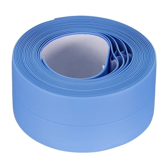 Uxcell Waterproof Seal Caulk Strip Tape Self Adhesive Sealing Tape for Kitchen Bathroom Blue 1.5" 1Pc