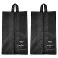 thumbnail image 1 of Uxcell Waterproof Shoes Bags, Travel Storage Bag Shoes Organizer with Zipper, 2 Pack Black, 1 of 6