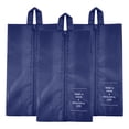 thumbnail image 1 of Uxcell Waterproof Shoes Bags, Travel Storage Bag Shoes Organizer with Zipper, 3 Pack Dark Blue, 1 of 6