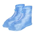 thumbnail image 1 of Uxcell Waterproof Shoes Cover Reusable Non Slip Rain Overshoes with Zipper, Blue (M), 1 of 6